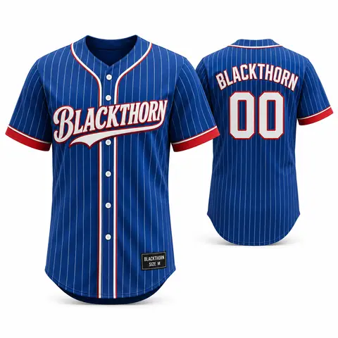 Pinstripe Baseball Jersey — view 3