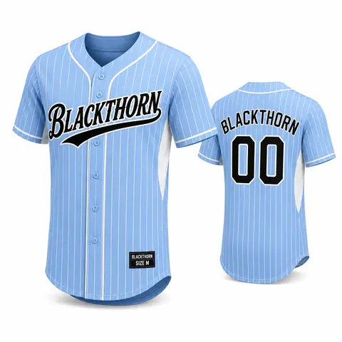 Pinstripe Baseball Jersey — view 4
