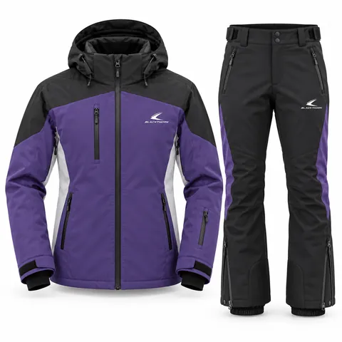 Purple Softshell Ski Team Set — custom ski wear by Blackthorn World
