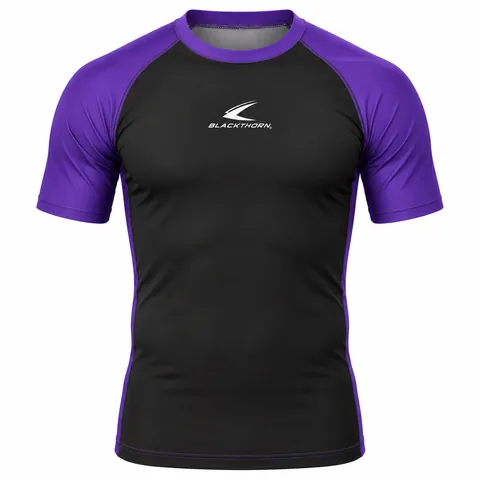 Raglan Contrast-Sleeve Rash Guard — custom fightwear by Blackthorn World