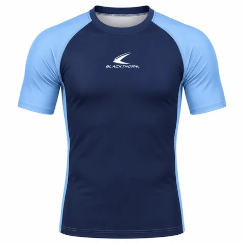 Raglan Contrast-Sleeve Rash Guard — view 2