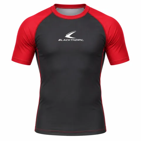 Raglan Contrast-Sleeve Rash Guard — view 3