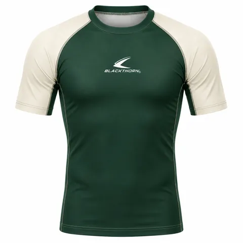 Raglan Contrast-Sleeve Rash Guard — view 4