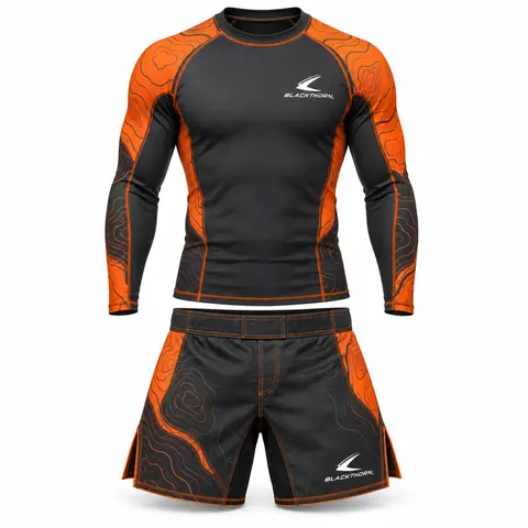 Sublimated Rash Guard and Fight Shorts Set — view 2