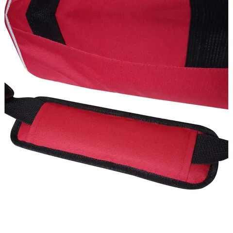 Red & Black Square Kit Bag with Shoulder Strap — view 2