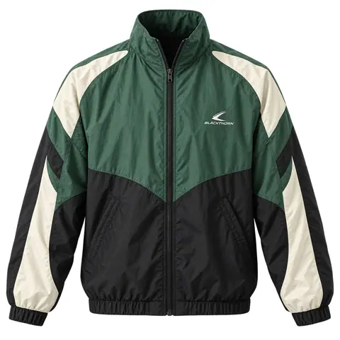 Retro Panelled Ripstop Windbreaker — custom streetwear by Blackthorn World