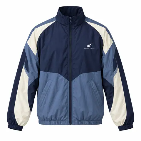 Retro Panelled Ripstop Windbreaker — view 2