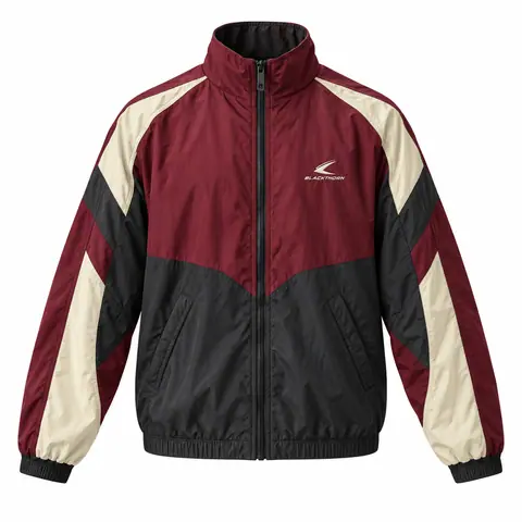 Retro Panelled Ripstop Windbreaker — view 3