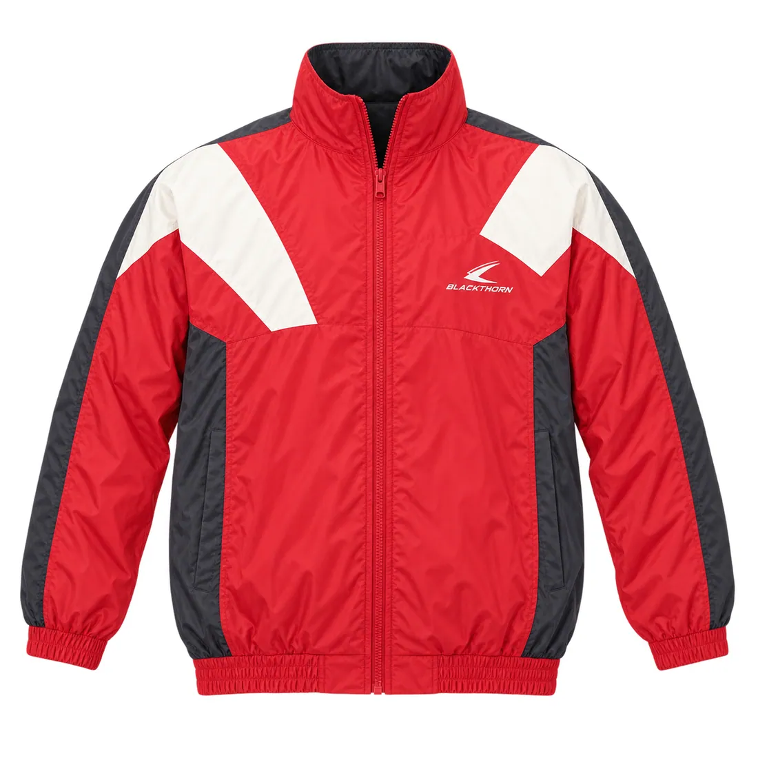 Retro Shoulder Panel Track Jacket — custom streetwear made to order by Blackthorn World