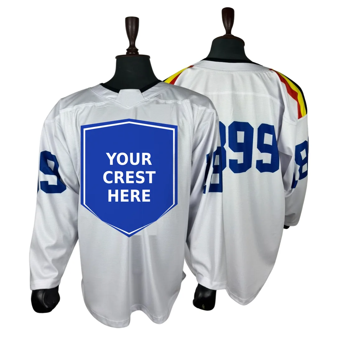 Retro Shoulder Stripe Club Hockey Jersey — custom teamwear by Blackthorn World