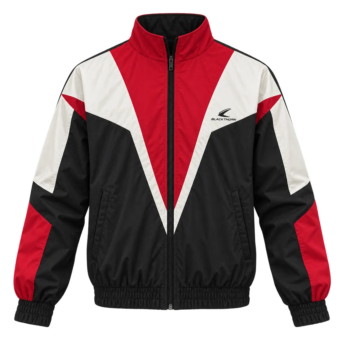 Retro V-Yoke Track Jacket — custom streetwear made to order by Blackthorn World