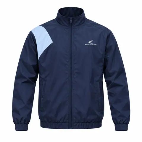 Retro One-Shoulder Yoke Windbreaker — view 2