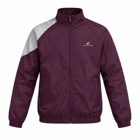 Retro One-Shoulder Yoke Windbreaker — view 3
