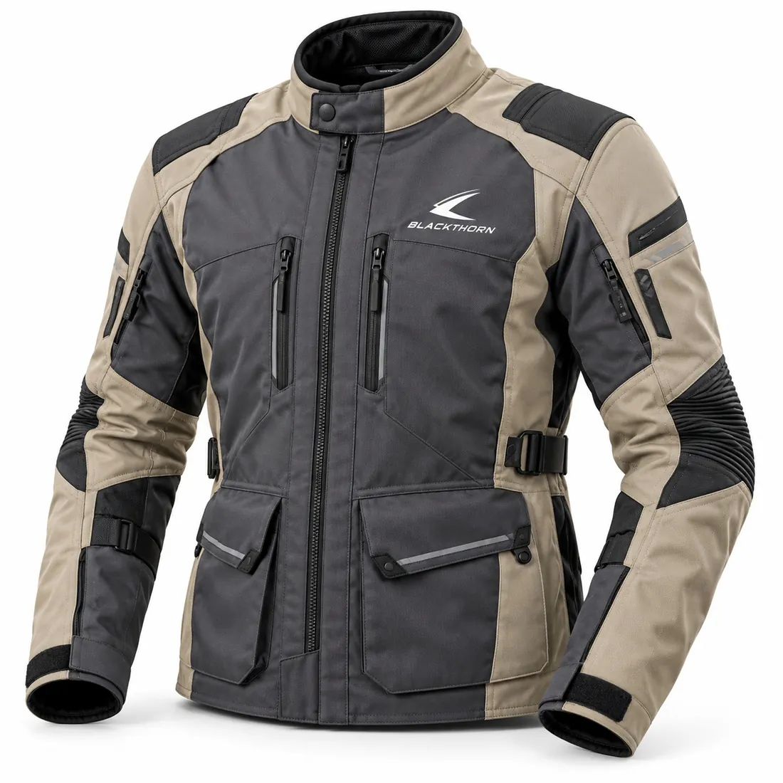 Sand & Graphite Touring Motorcycle Jacket — textile riding jackets by Blackthorn World
