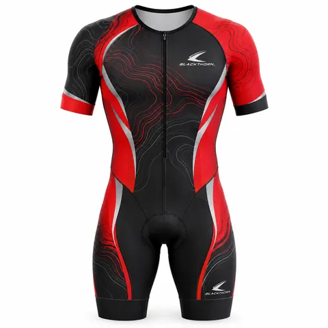 Scarlet Contour Triathlon Suit — Teamwear · Cycling kits by Blackthorn World