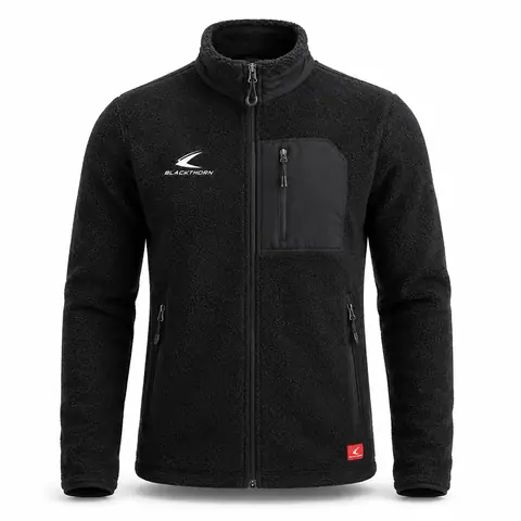 Full-Zip Sherpa Fleece Jacket — custom outerwear by Blackthorn World