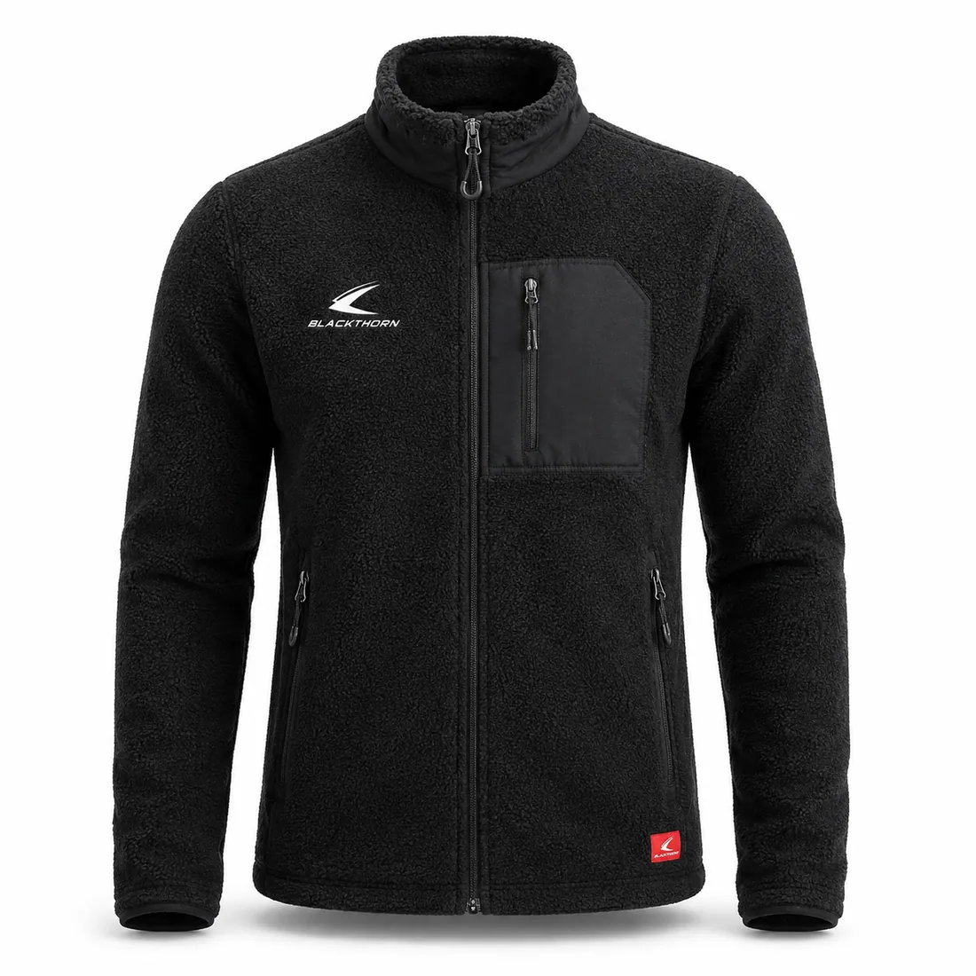 Full-Zip Sherpa Fleece Jacket — custom outerwear made to order by Blackthorn World