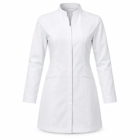 Stand-Collar Zip Lab Coat — wholesale lab coats by Blackthorn World