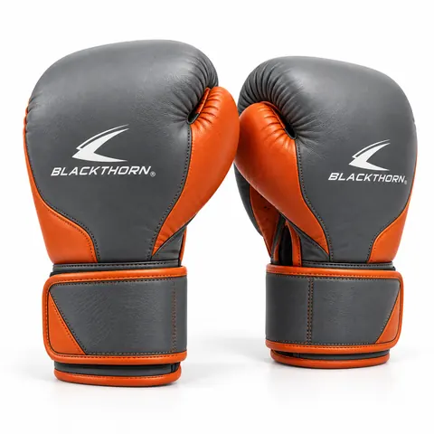 Stone Orange Gym Floor Boxing Gloves — Boxing gloves by Blackthorn World