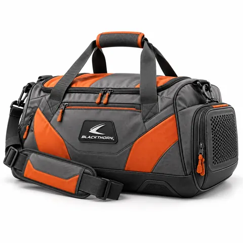 Stone Orange Box Gym Duffle — Duffle, kit & drawstring bags by Blackthorn World