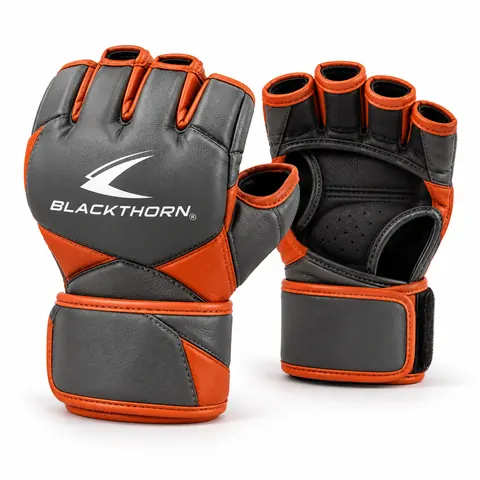 Stone Orange Gym Chain MMA Gloves — MMA gloves & protective gear by Blackthorn World
