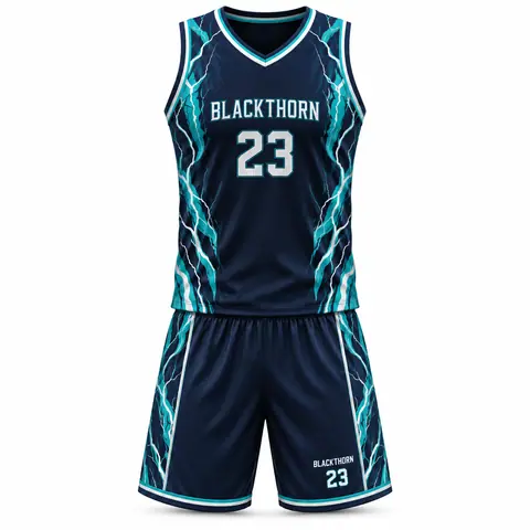 Sublimated Basketball Uniform — custom teamwear by Blackthorn World