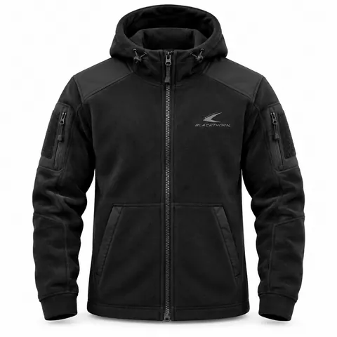 Tactical Full-Zip Fleece Hoodie — custom hunting & tactical by Blackthorn World