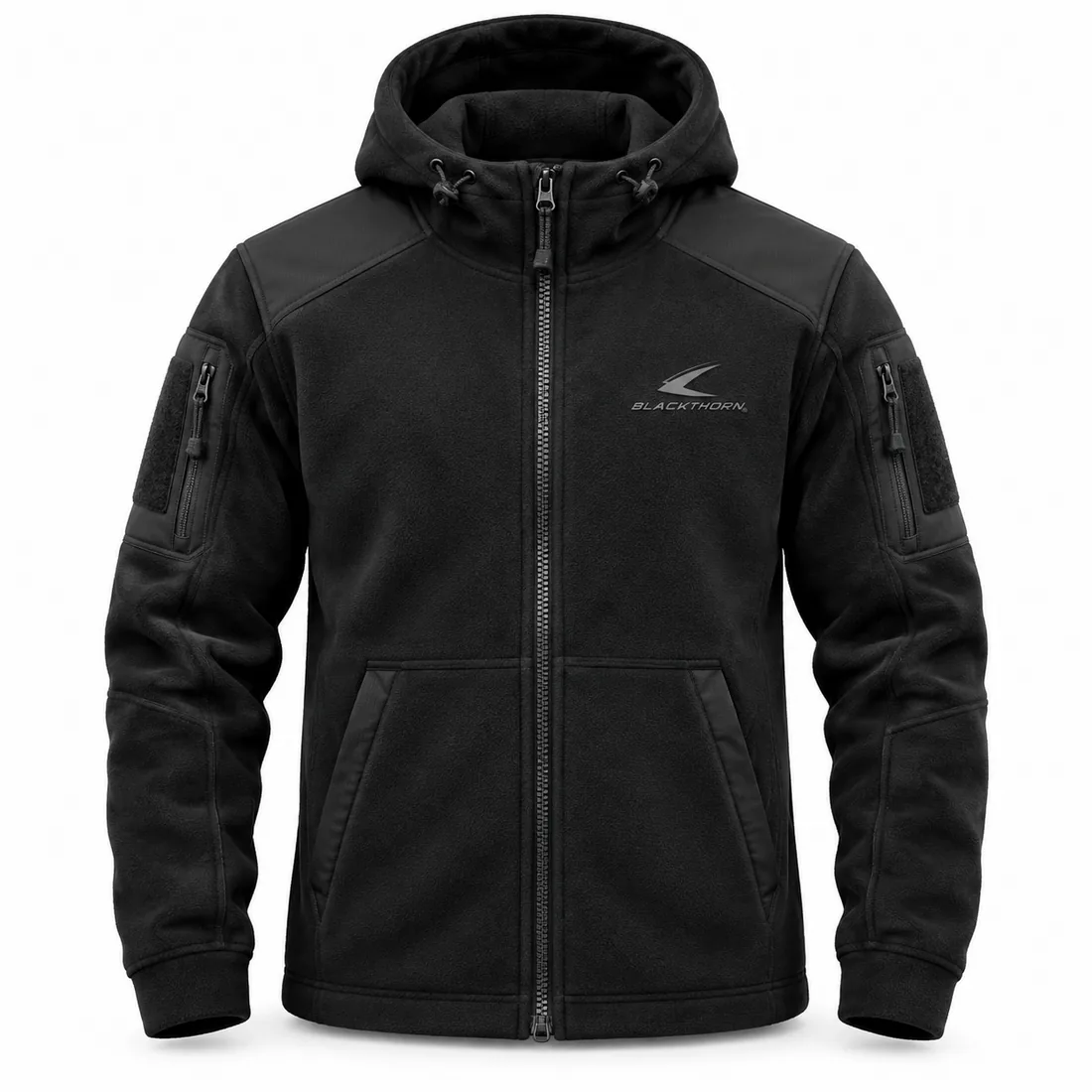 Tactical Full-Zip Fleece Hoodie — custom hunting & tactical by Blackthorn World