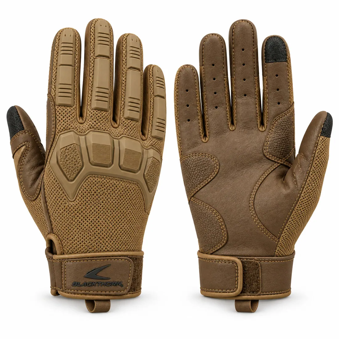 Tactical Gloves with Moulded Knuckles — custom gloves made to order by Blackthorn World