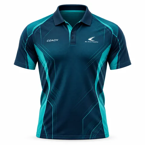 Teal Circuit Coach Polo — Teamwear · Polo shirts by Blackthorn World