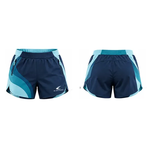 Tidal Curve-Panel Pickleball Shorts — front and back