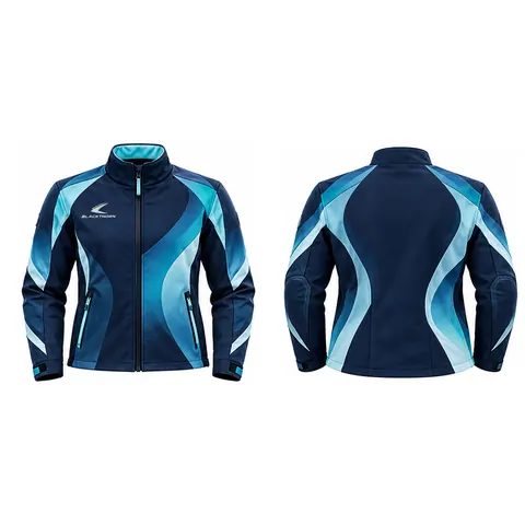Tidal Motorsport Team Softshell Jacket — front and back