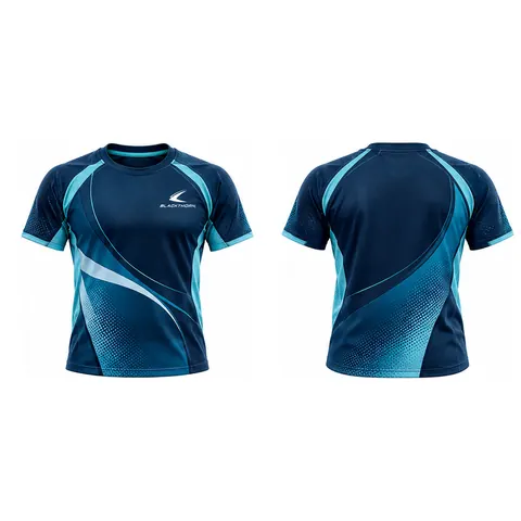 Tidal Perforated Performance Gym Tee — front and back