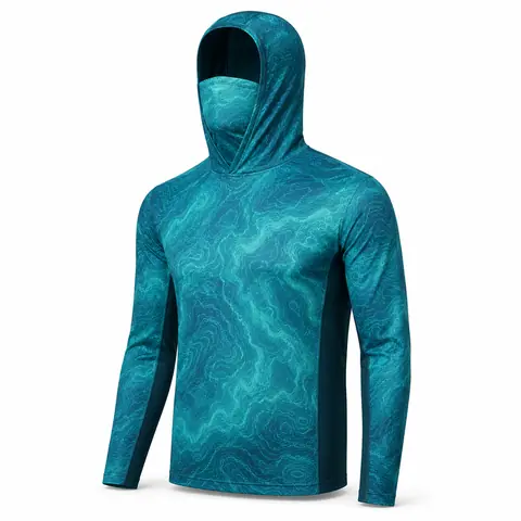 UPF Fishing Hoodie with Face Mask — view 4