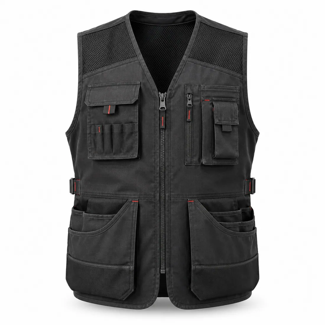 Multi-Pocket Utility Work Vest — custom workwear made to order by Blackthorn World