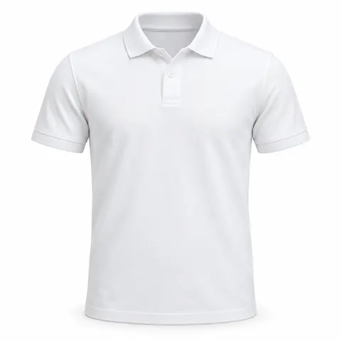 White Blank Piqué Polo Shirt — wholesale blank polo shirts by Blackthorn World