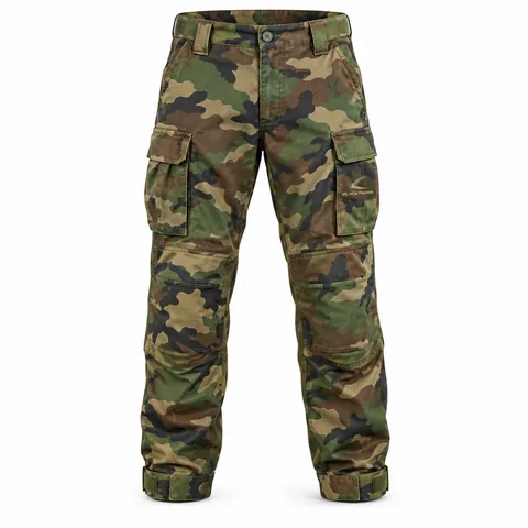 Woodland Camo Combat Trousers — custom hunting & tactical by Blackthorn World