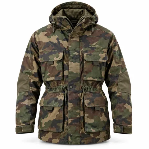 Woodland Camo Field Parka — custom hunting & tactical by Blackthorn World