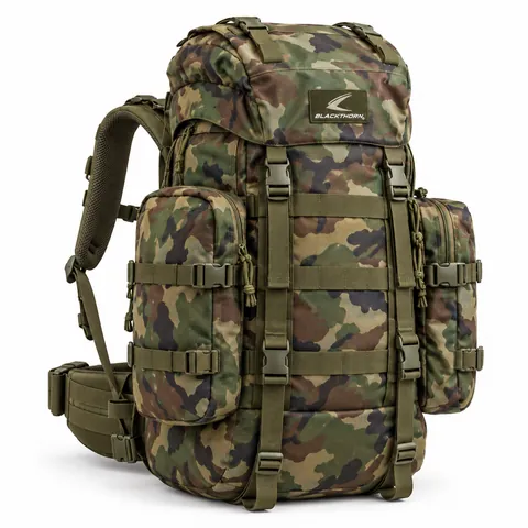 Woodland Camo Expedition Rucksack — custom hunting & tactical by Blackthorn World