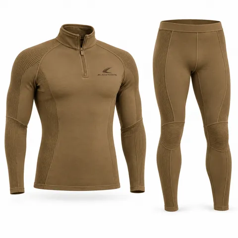 Zip-Neck Thermal Base Layer Set — custom hunting & tactical by Blackthorn World