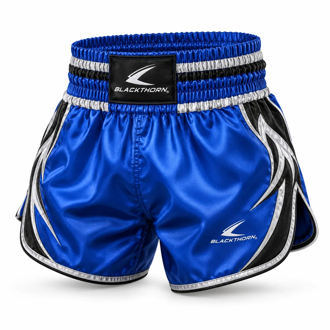 Muay Thai shorts — custom fightwear made to order by Blackthorn World