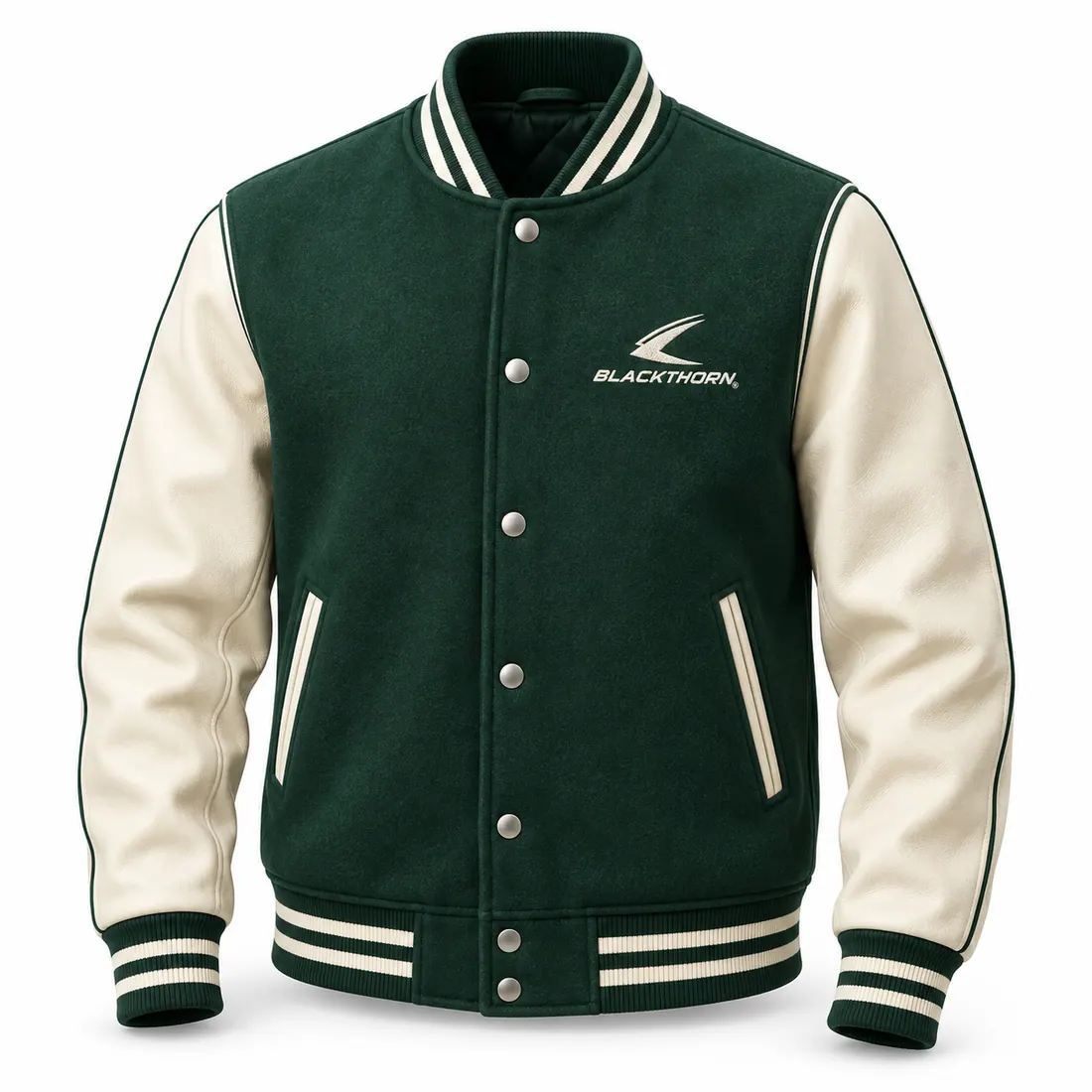 Varsity jacket — custom outerwear made to order by Blackthorn World