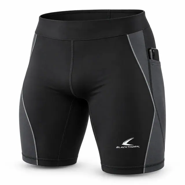 Compression running shorts — custom streetwear by Blackthorn World
