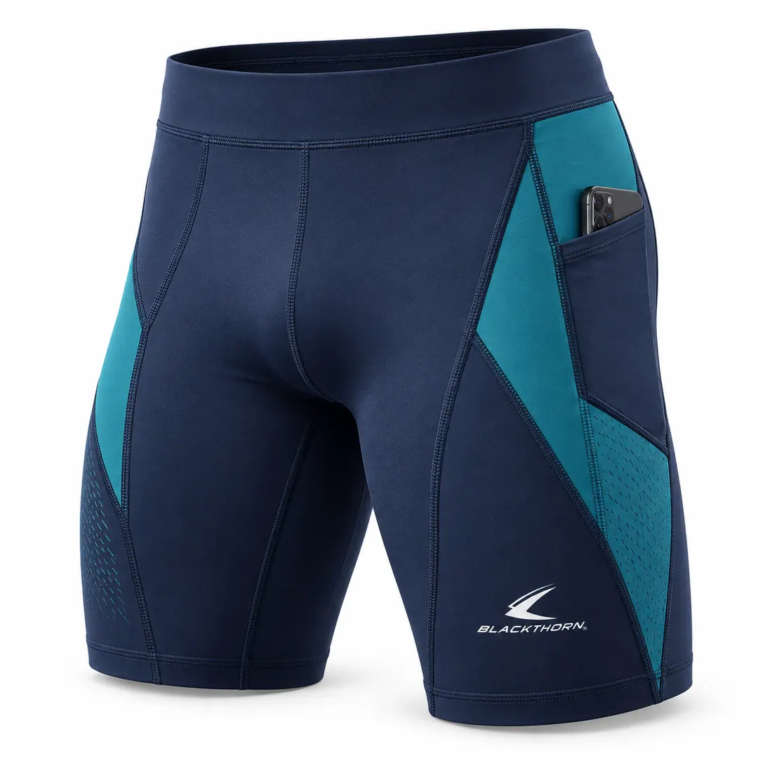 Compression running shorts — view 2